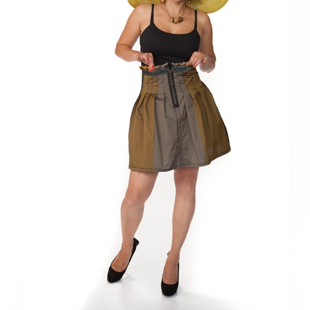 Skirt One of the kind unique design mini skirt. Designed by Jeanne Osborn.